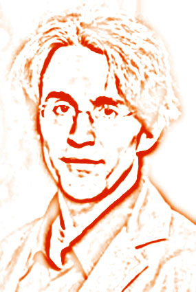 Leyendo a Dickens, ilustración de Daniel Fénix, copyright.